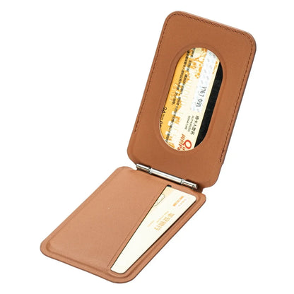 Magnetic Folding Wallet Card Holder Leather Phone Stand for Magsafe IPhone 14 13 15 Pro Max 16 Macsafe Support Telephone Bracket