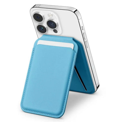 Magnetic Folding Wallet Card Holder Leather Phone Stand for Magsafe IPhone 14 13 15 Pro Max 16 Macsafe Support Telephone Bracket